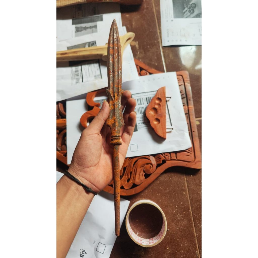 tombak sempaner pamor nggligir termurah sepuh majapahit