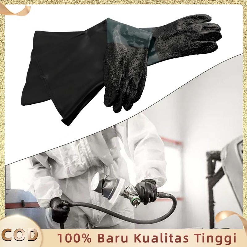 NASPROTOPB 65cm Sarung Tangan Sanblasting Gloves Pelindung Sandblaster Sandblasting Gloves