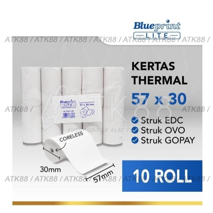 

Sale Kertas Struk Thermal Blueprint Lite 57 x 30 - Kertas Thermal Tbk