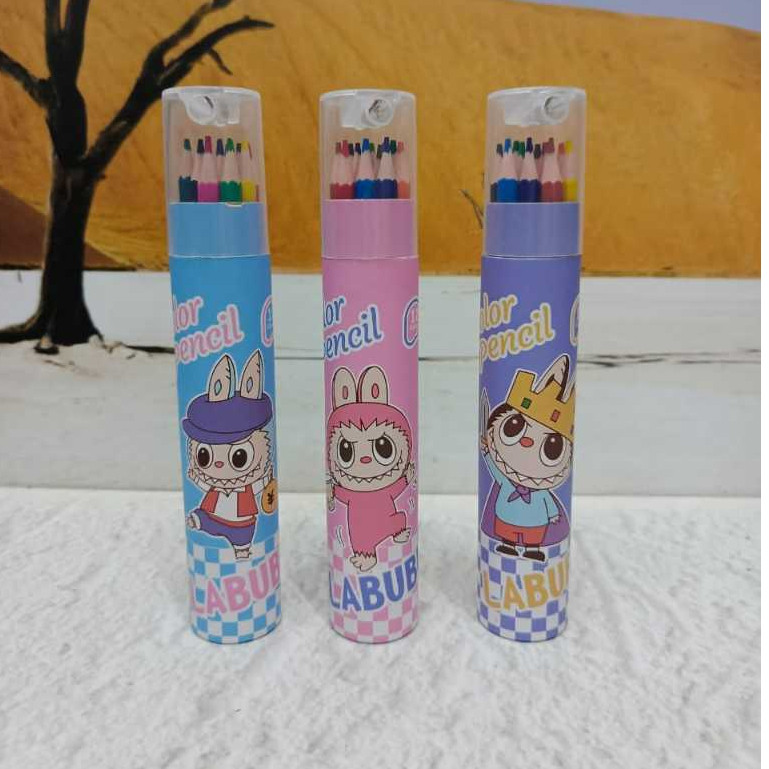 

PENCIL WARNA COLOR PENCIL TUBE 12 WARNA 24 WARNA TABUNG LABUBU