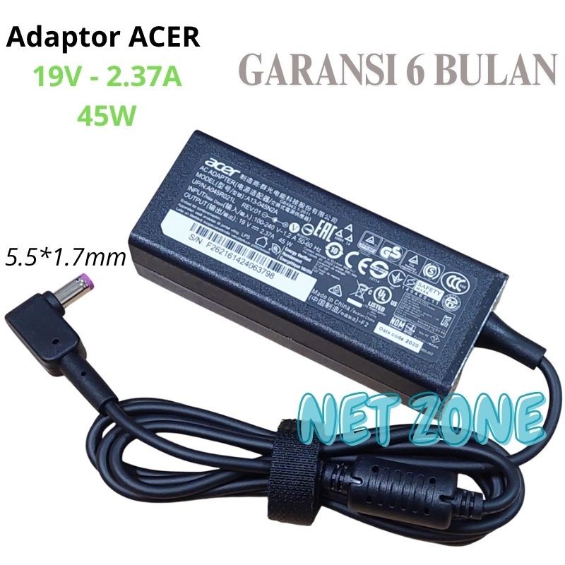 Charger Adaptor Acer Aspire 3 A314-32 A314-32-C3X0 45W Embos -NZONE