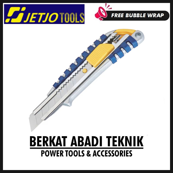 

JETJO Pisau Cutter 18mm Aluminium Utility Knife Alumunium 101002