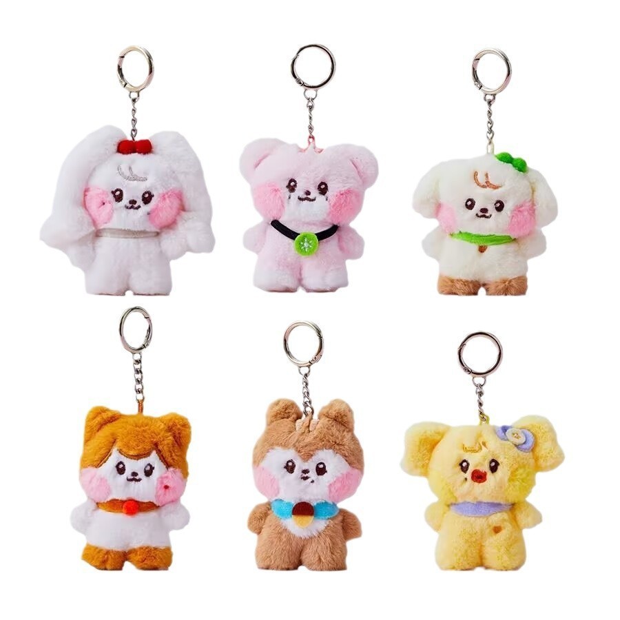 8CM Kpop IVE Kawaii Wonyoun Gaeul Yujin Liz Rei Leeseo Plush Keychain Pendant Anime Plush Doll Bag P