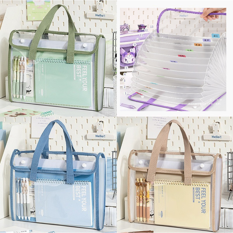 Tas Dokumen File A4 Ukuran Map Tas Dokumen 13 Sekat Transparan File Folder Document Bag A4 Folder Ma