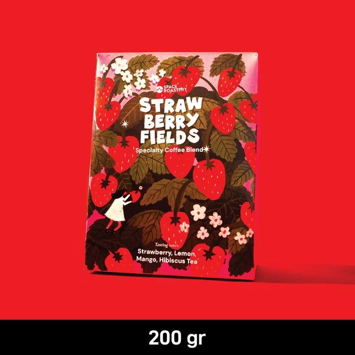 

Strawberry Fields - specialty coffee blend by Space Roastery - 200 gram, Biji utuh