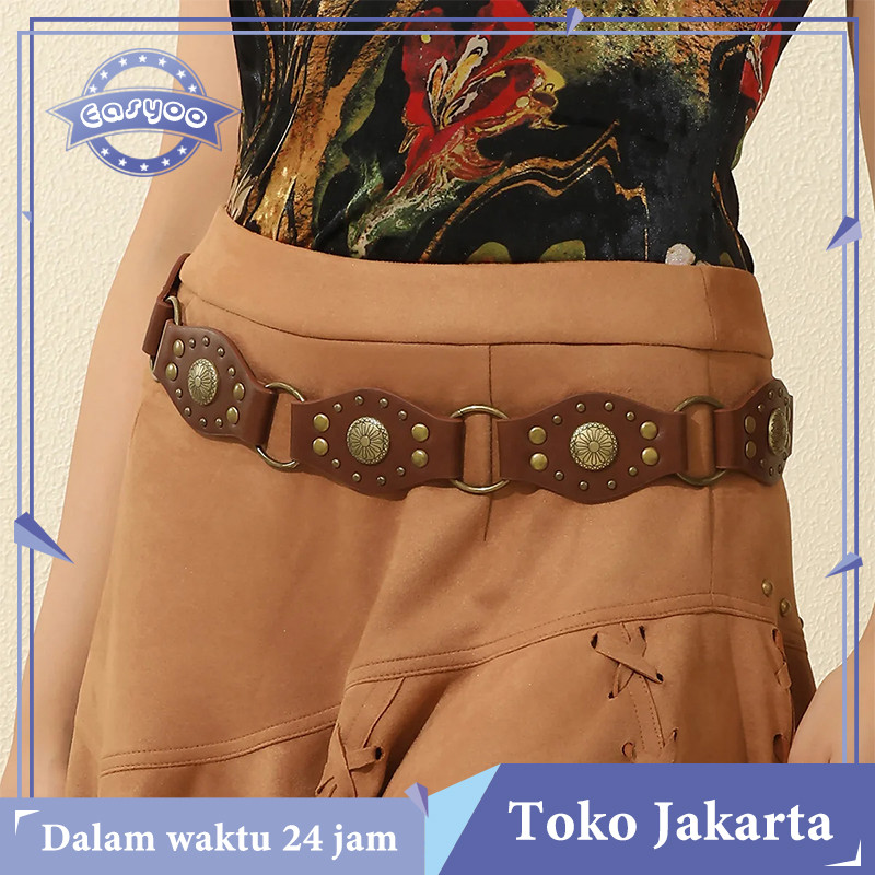 Sabuk Cewek Ikat Pinggang Ikat Pingang Wanita Ikat Pinggang Vintage Sabuk Fashion Wanita Trendy Sabu