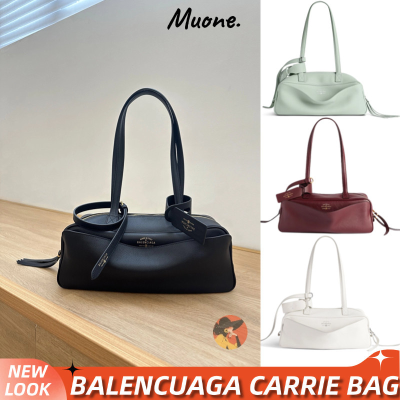 Balenciaga Women's Carrie Bowling Bag Small&Medium tas bowling tas genggam