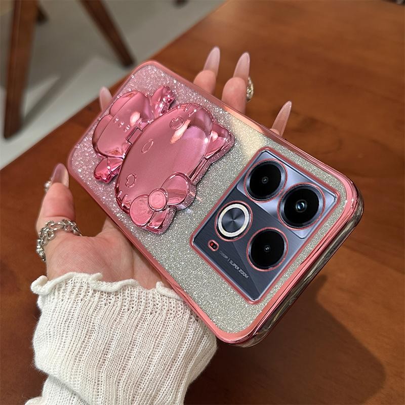 HP Soft Silikon Case Casing Untuk infinix Note 40s Note40s X6850B Casing berkilau Berlapis Kesing Ha