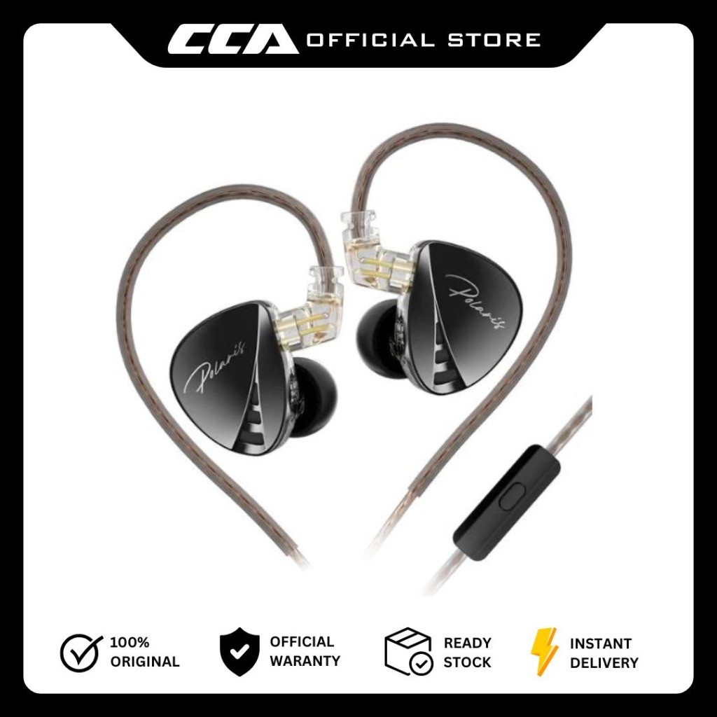 HARSTORE CCA Polaris with Mic Dynamic Driver HIFI Dual Cavity  Noise Cancelling