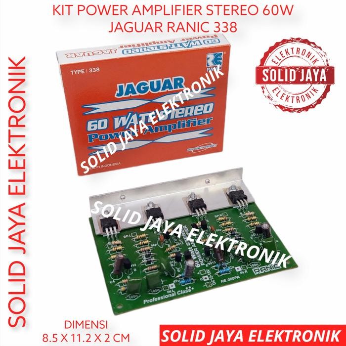 KIT POWER AMPLIFIER OCL 60W STEREO 60 W WATT JAGUAR RANIC 328