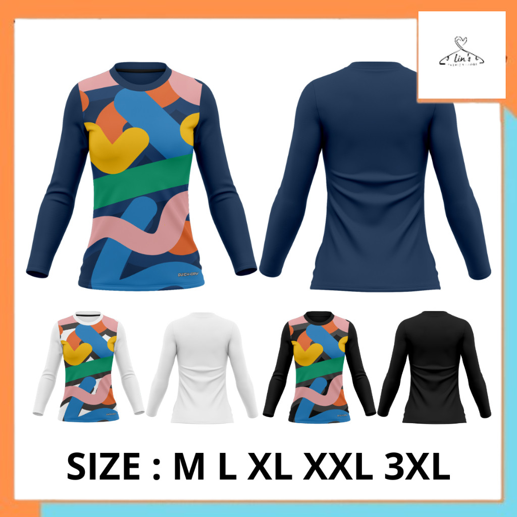 Outfit olahraga Baju olahraga wanita senam zumba aerobic fitnes gym running lari aerobik lengan panj