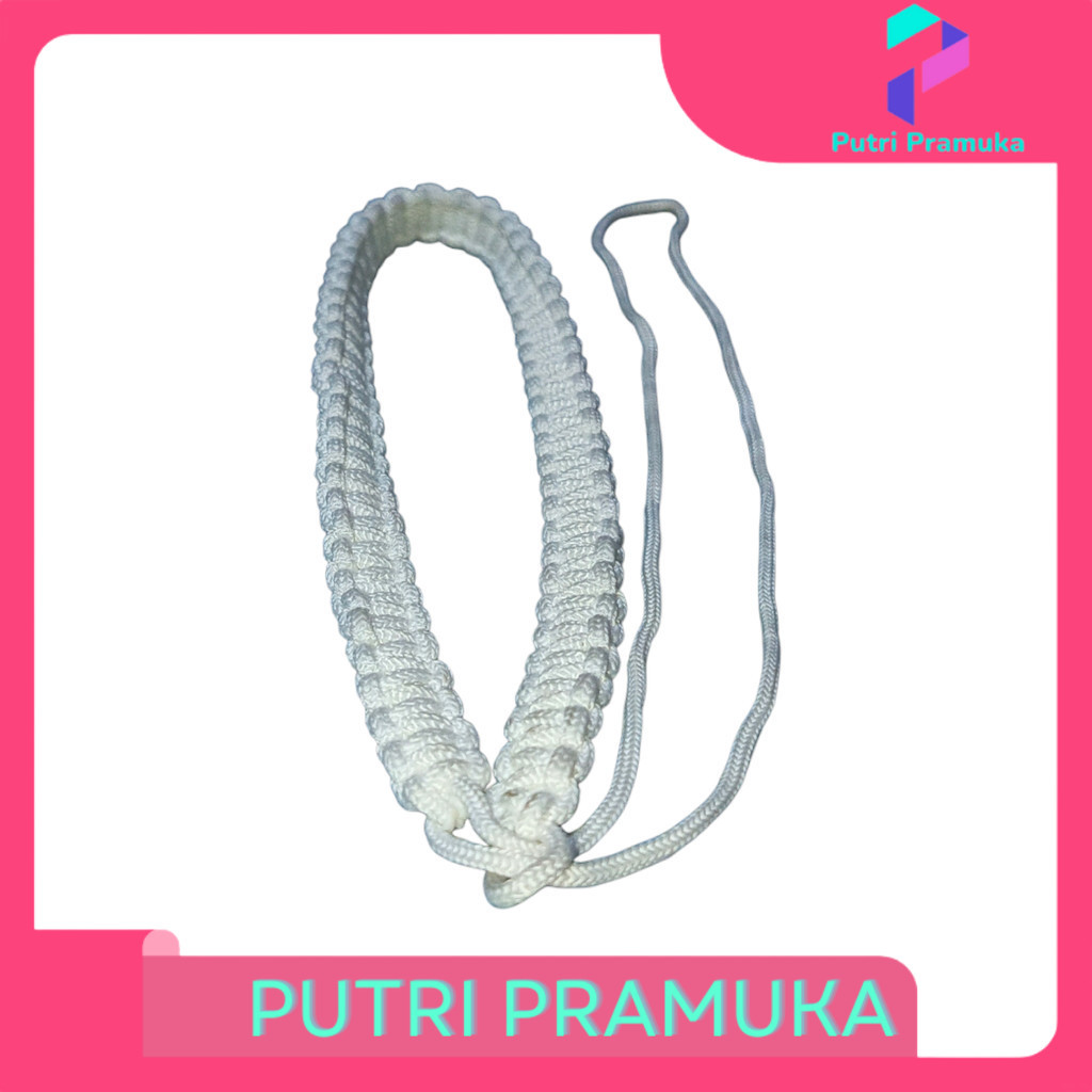 Talikur Putih Kecil Polisi Cilik (Pocil) Tali Peluit Pramuka