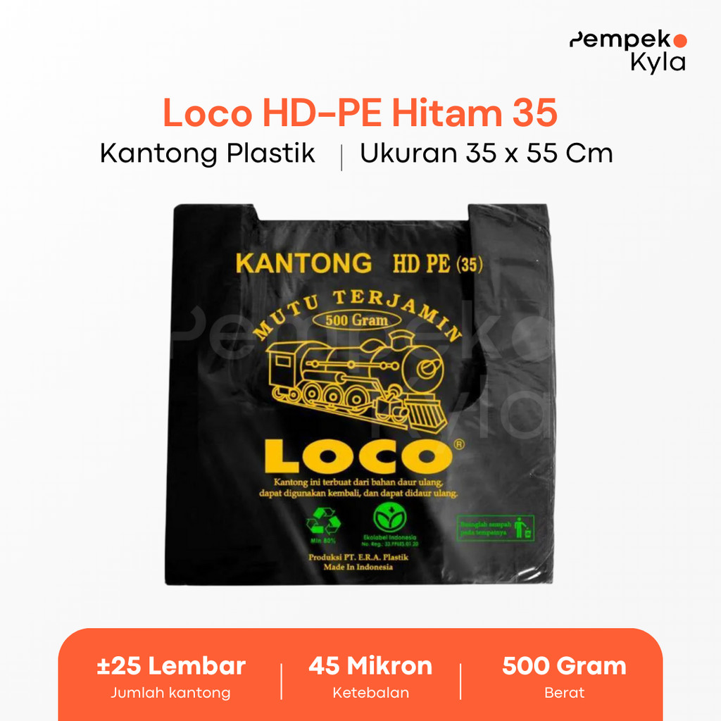 PLASTIK LOCO 35 HITAM TEBAL GROSIRAN (KARUNGAN)