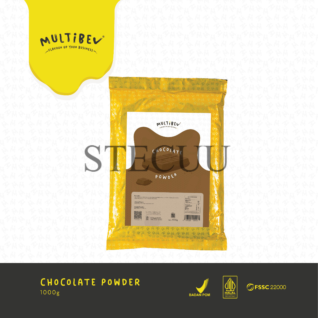 

Multibev Bubuk chocolate, Powder Halal Minuman Kekinian Kafe dan Restoran