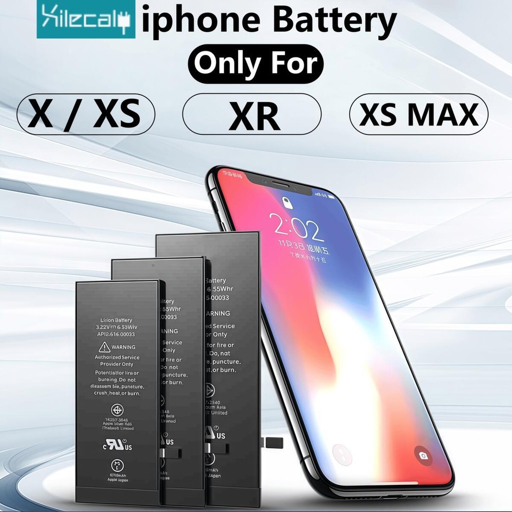 Xilecaly Original High-quality Battery For iPhone XS XR X XS MAX Lithium Polymer Replacement Bateria