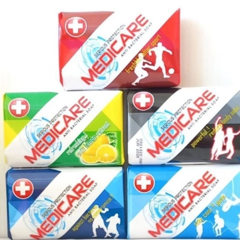 isi 4 pcs Sabun Mandi Medicare 90gr SABUN BATANG MEDICARE 90gr