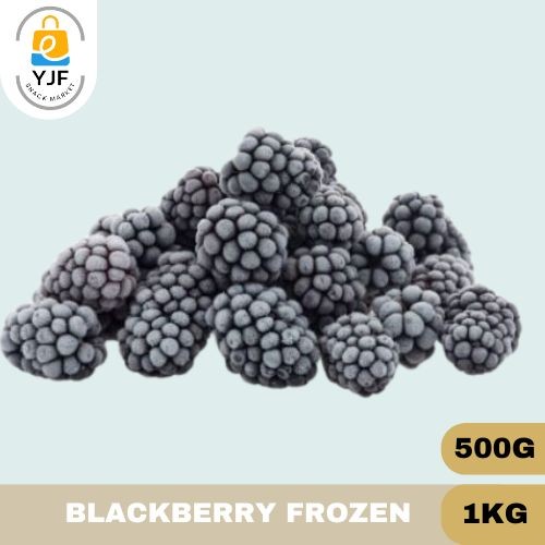 

Blackberries Frozen / BlackBerry Beku / Blackberri Frozen / Black beri IQF Kemasan 1KG/500g