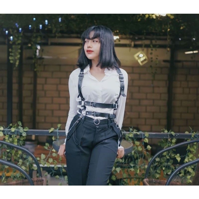 BUTIK RADIANT (.VANESSA) Aksesoris  belt   Halloween Gothic Metal Punk Japanese style Korean K-Pop k