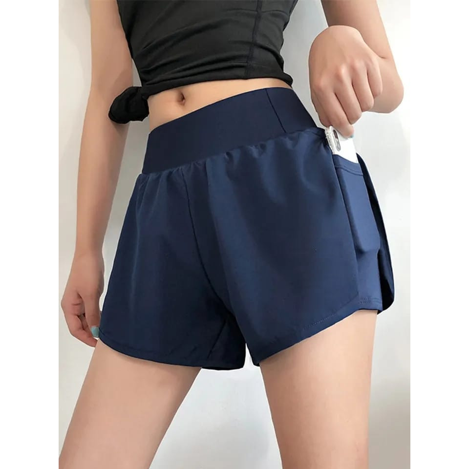 Outfit olahraga Celana Pendek Olahraga Wanita Celana Sport Pendek Wanita Senam Gym Fitness Yoga Runn