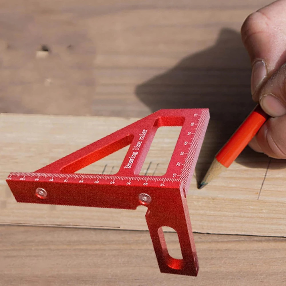 

ASSSTRETOOHR Penggaris Siku Segitiga Siku Multi-Angle Woodworking Ruler - TO992