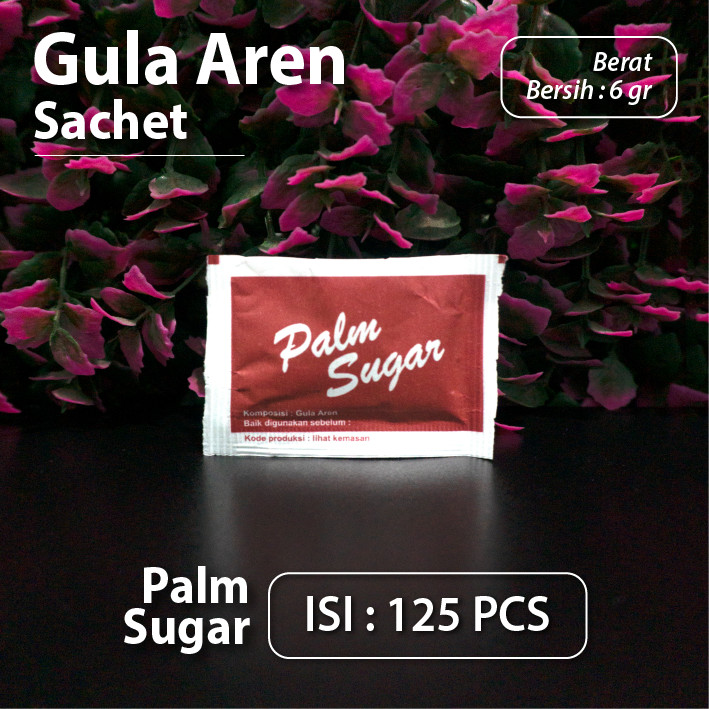 

[Isi 125 pcs] Palm Sugar Sachets - Gula Aren - Saset Hotel