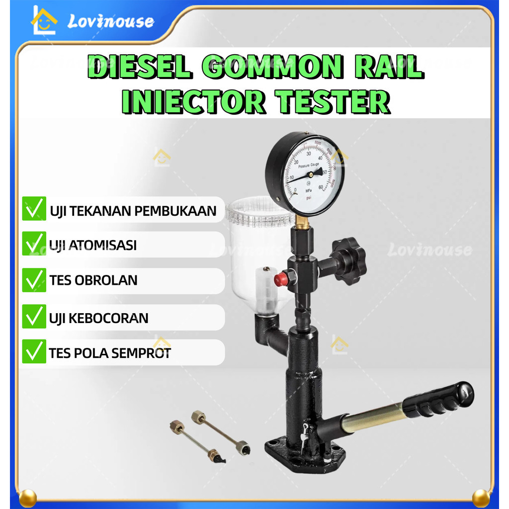 Nozzle Tester S60H Diesel Common Rail Injector Nozzle Pop Tester CR-C Multifungsi Diesel Common Rail