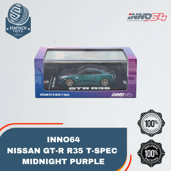 Inno64 Nissan GT-R R35 T-Spec Midnight Purple