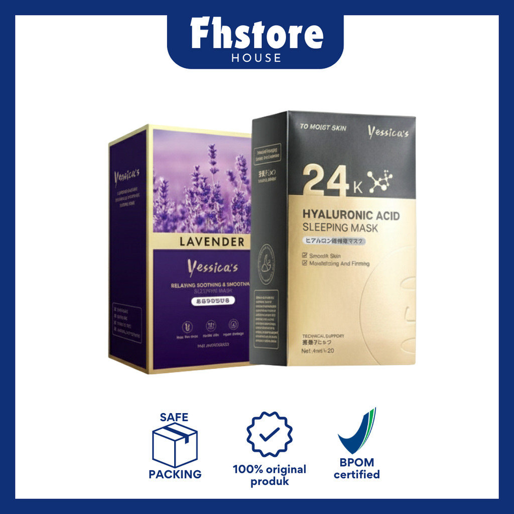 [ FHSTORE ] Yessica Sleeping Mask Yessica's 24K Hyaluronic Acid Sleeping Mask & Lavender Sleeping