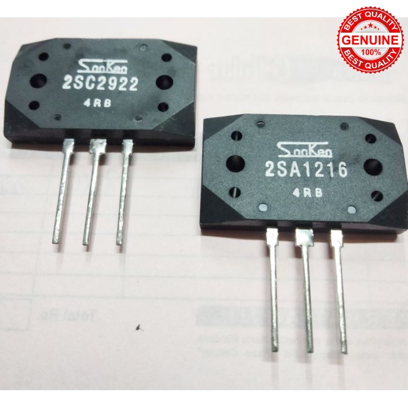 TRANSISTOR TR FINAL SANKEN 4RB 2SA1216 2SC2922 SA1216 SC2922 SATU SET