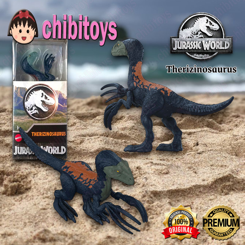 Jurassic World Therizinosaurus Mini Dinosaurus Figure Koleksi Mainan Mattel