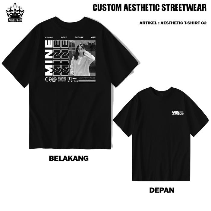 Kaos Custom Foto Desain Sendiri ARTIKEL C2 - Kaos Couple Pasangan - Pakaian Pria Wanita Combed Sablo