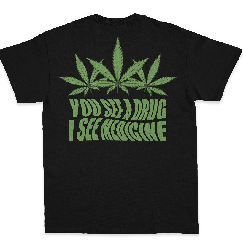 KAOS PRIA WEED MARIJUANA GANJA