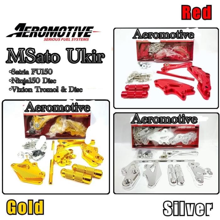 UNDERBONE MODEL NUI SATO SATRIA F FU VIXION NINJA R RR SS FULL CNC 150 - Merah, vixion