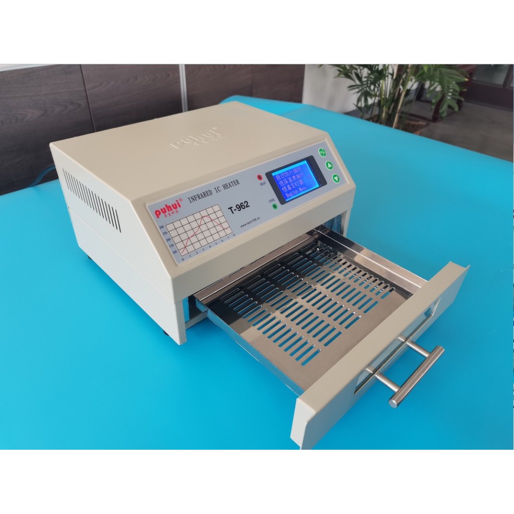 T-962 Infrared IC Heater With Smoke Channel Desktop  Infrared Reflow Soldering Machine BGA SMD SMT R