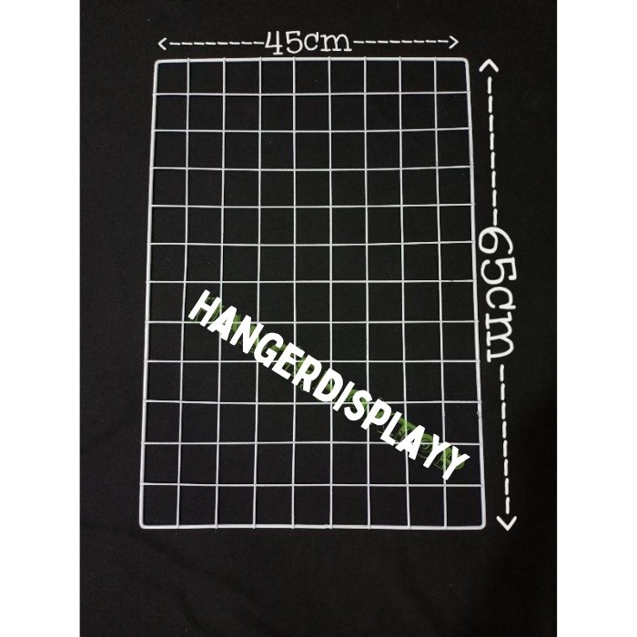 GRID WALL JARING RAM KAWAT BESI DINDING 45 x 65 CM / GANTUNGAN ACCESORIES DAN MASKER | Kawat Ram 45 