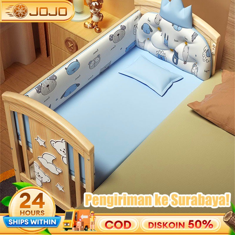 Tempat Tidur Bayi Goyang 0-3 Ranjang Bayi Tahun Box Baby Keranjang Bayi Tanpa Cat & Tanpa Formalin