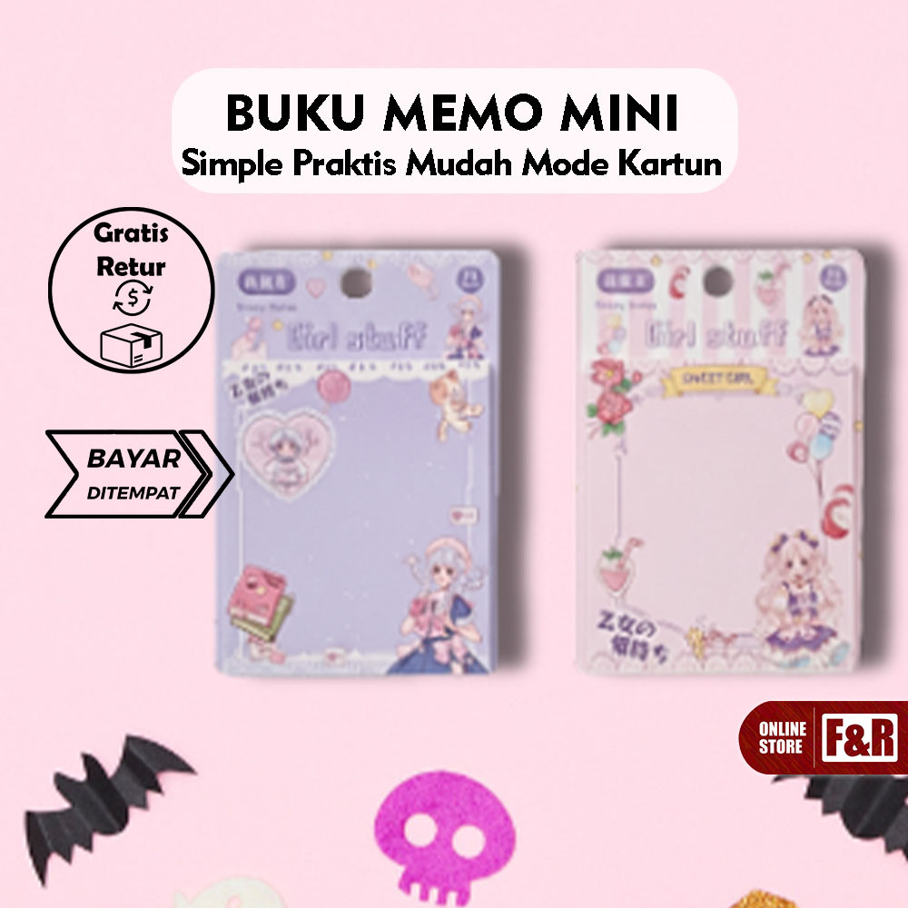Memo Note Kawaii Desain Karakter Menggemaskan Memo Note Kawaii Desain Karakter Memo Note Karakter Wa