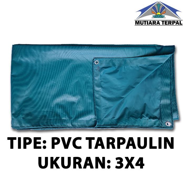 Terpal Karet PVC Hijau Ukuran 3x4