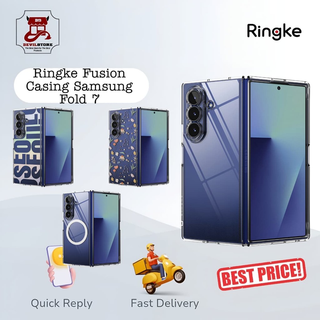 Ringke Fusion Hybrid Magnetic MagSafe Ultra Thin Casing Desain Compatible for Samsung Galaxy Z Fold 
