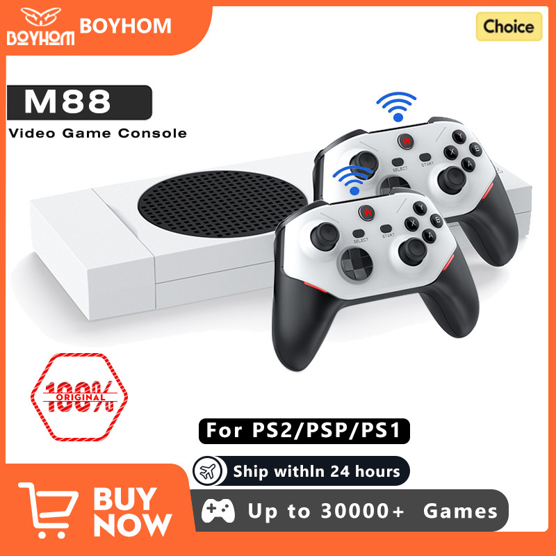 BOYHOM M88 4K Retro Video Game Console ARMMali-G52GPU Game Stick Wireless Gamepad Built-in 20000 Gam