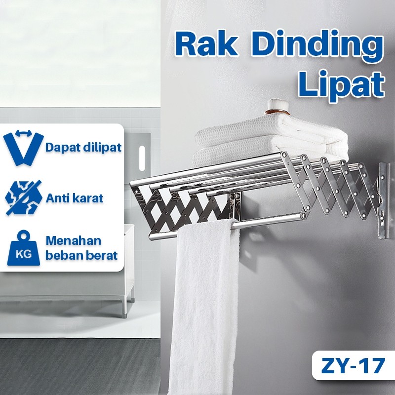 Jemuran Dinding Jemuran Handuk - Jemuran Gantung Dinding - Gantungan Handuk Lipat Dinding