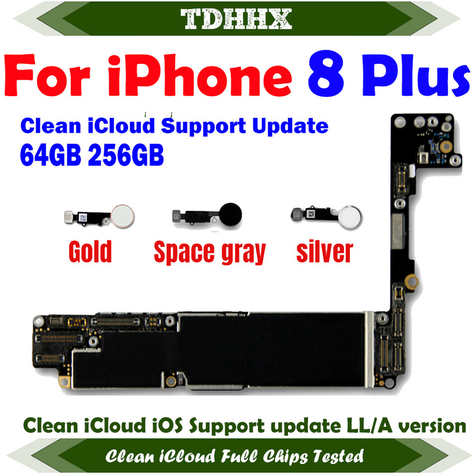 Fully Tested for IPhone 8 Plus Logic Board 5.5 In Motherboard No/With Tou ID Unlocked Mainboard Clea