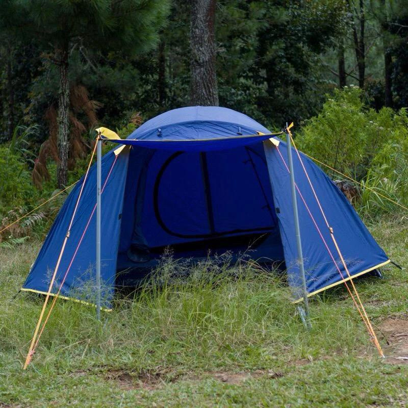 Tenda Wildshell Jayadipa 4 Orang Double Layer Bahan Premium Kuat Anti Hujan Cocok Camping dan Hiking