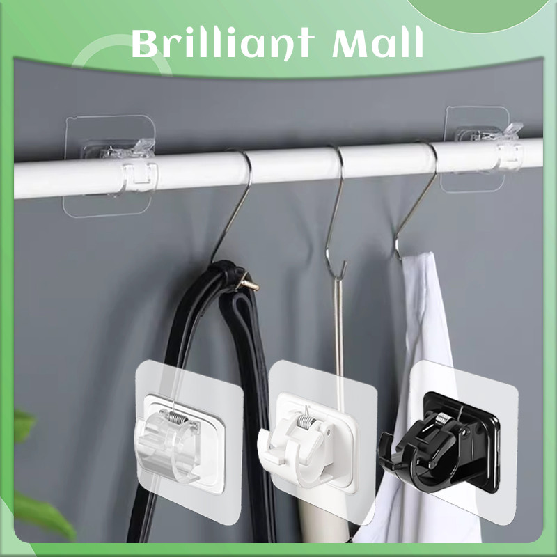 2PCS Braket Serbaguna Braket Tiang Gorden Hook Tiang Gorden Tempel / Bracket Tiang Gorden Fleksibel