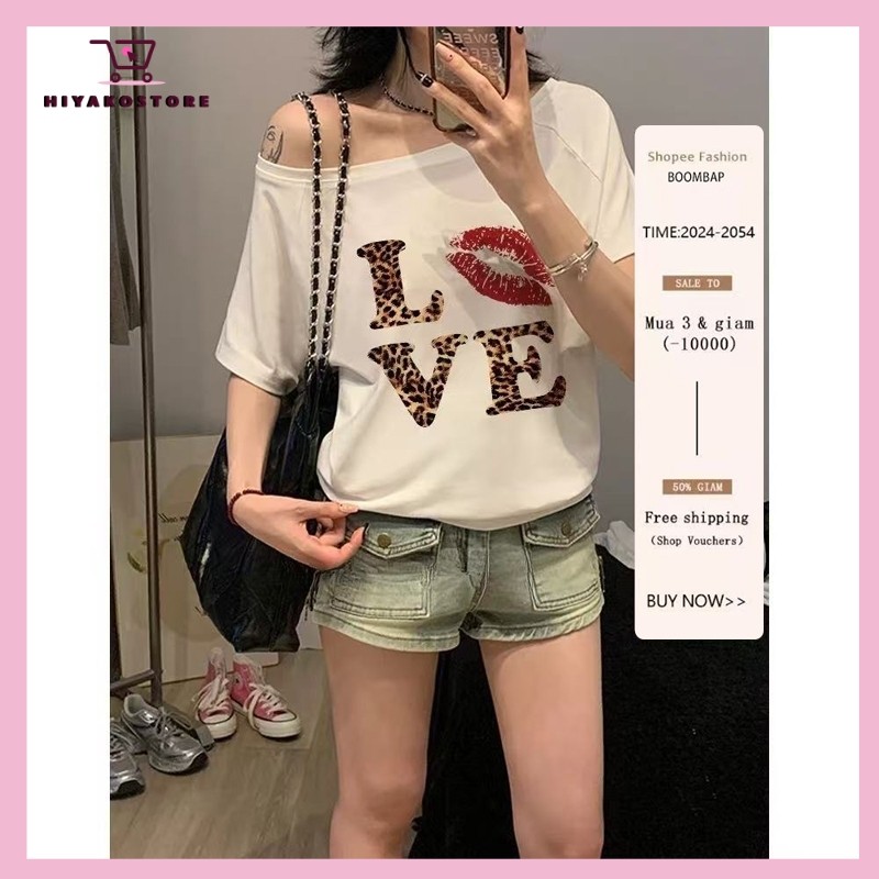 love leopard crop top y2k baby tee retro streer vintage ahs style stockholm