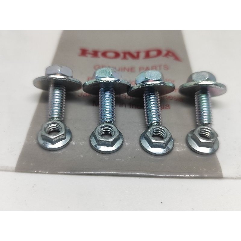 BAUT PLAT NOMOR MOTOR HONDA SET DENGAN MUR
