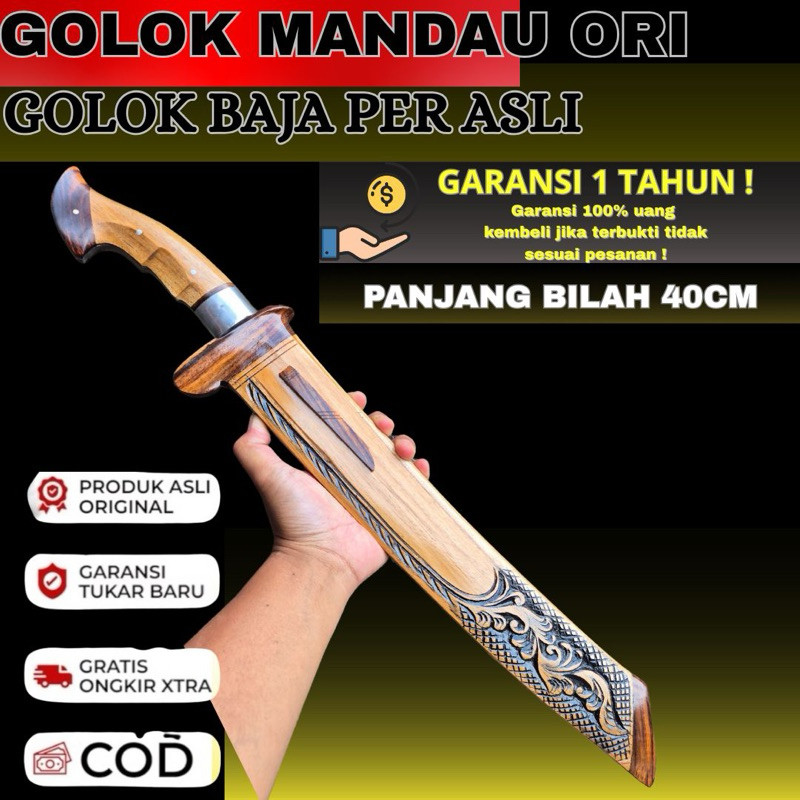 Best Seller Rajanya PerkakasGolok Model Mandau Terbaru ] Golok Si Mandau Khas Dayak Kalimantan > Per