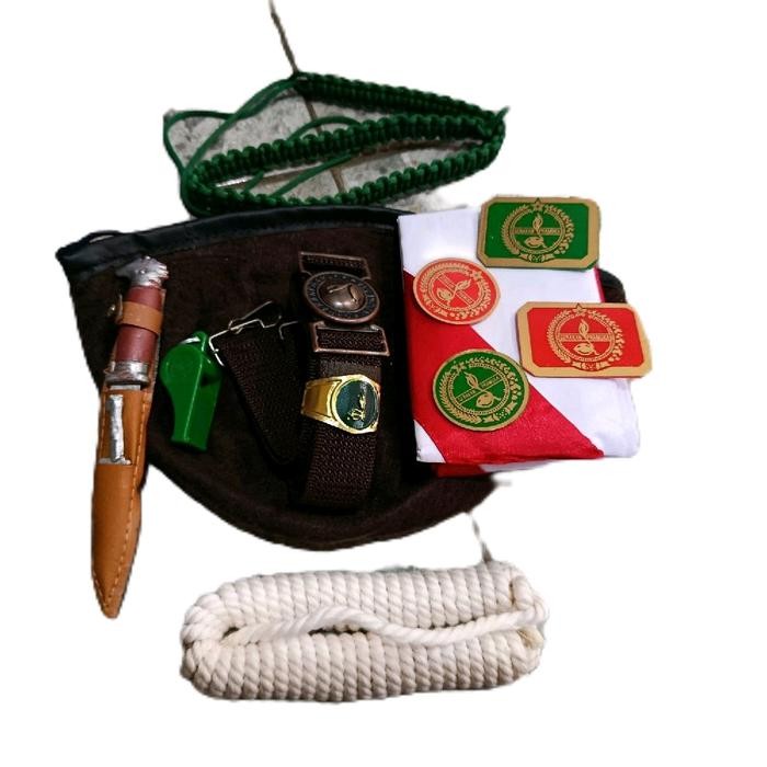 Fashion Stationery Alat Pramuka Siaga Putra Putri SD Set Lengkap dengan Hasduk Gesper Emblem Tali Pe