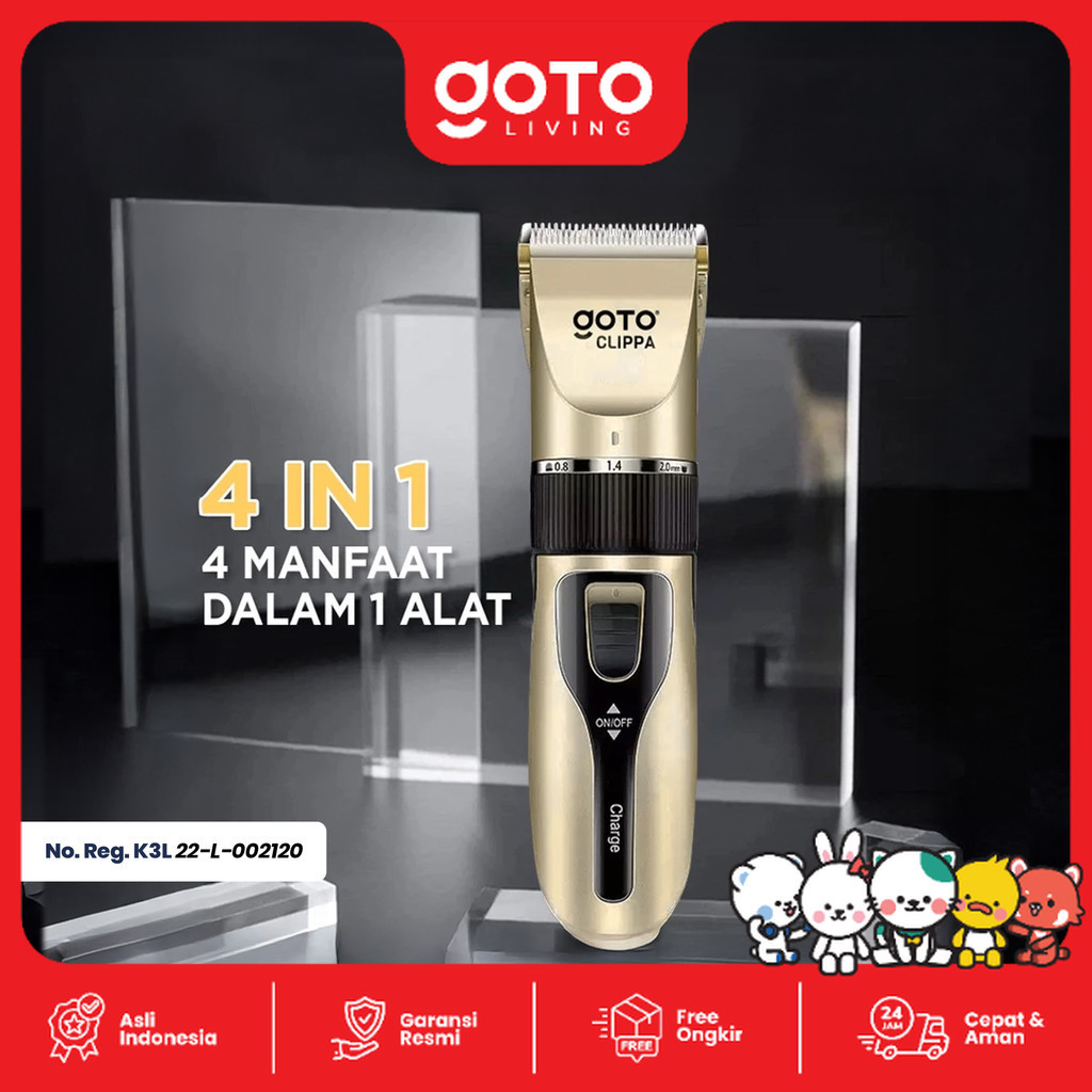 Goto Clippa Hair Clipper Mesin Pencukur Alat Cukur Rambut Elektronik