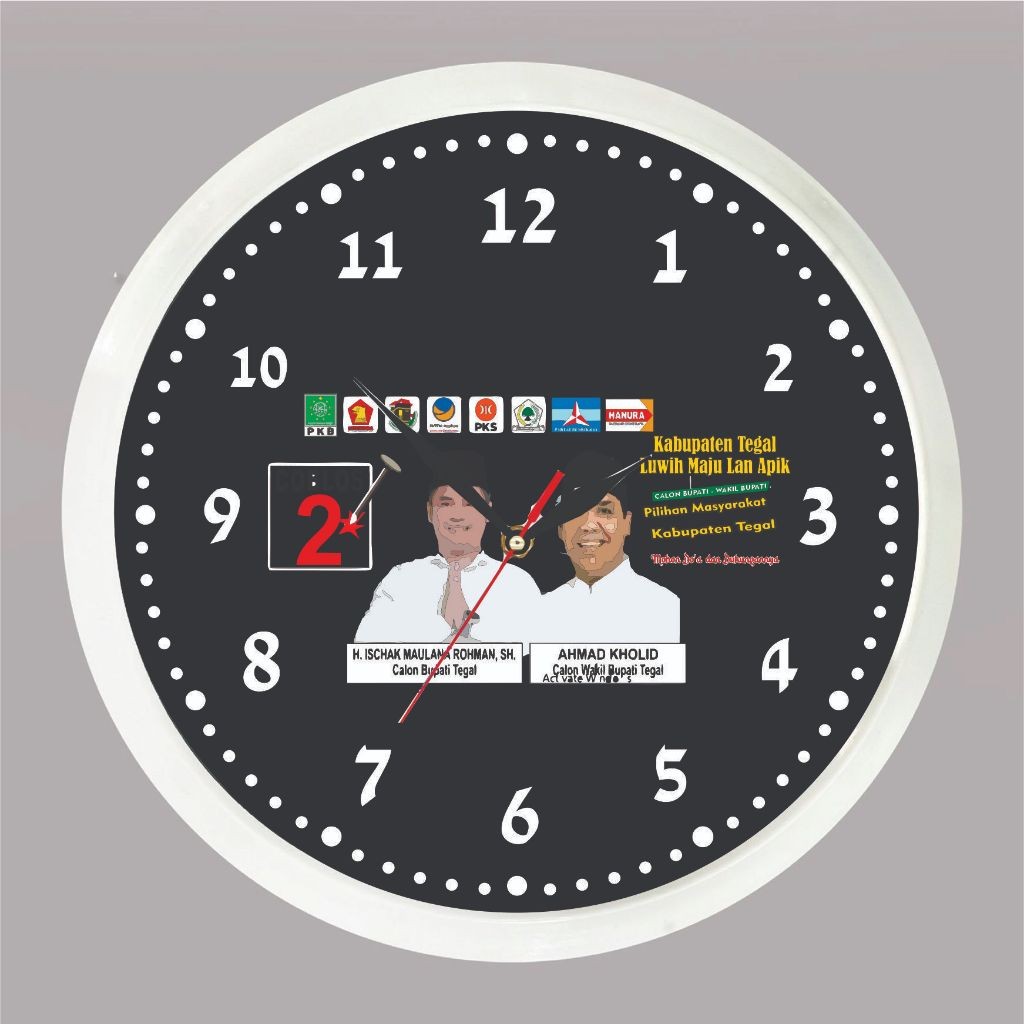 JAM DINDING CUSTOM LOGO - SOUVENIR JAM DINDING - JAM DINDING CUSTOM